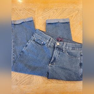 NYDJ Embellished Rhinestone Capris 0P